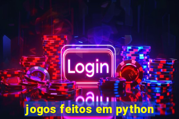 jogos feitos em python